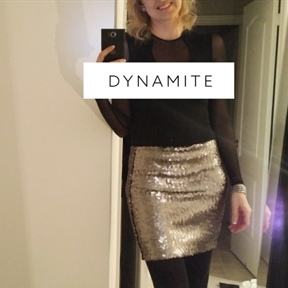 Euc dynamite medium sequins skirt - Picture 1 of 5
